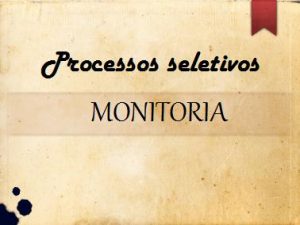 Resultados do segundo processo de seleção de monitores de Física 3