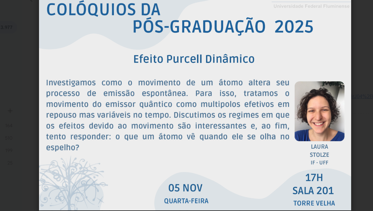 Efeito Purcell Dinâmico (05/11)