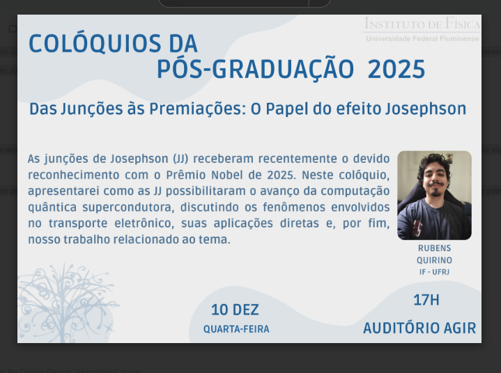 Das Junções às Premiações: O Papel do efeito Josephson (10/12)